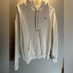 Alo hoodie sweatshirt. Size medium, color is Bone.
